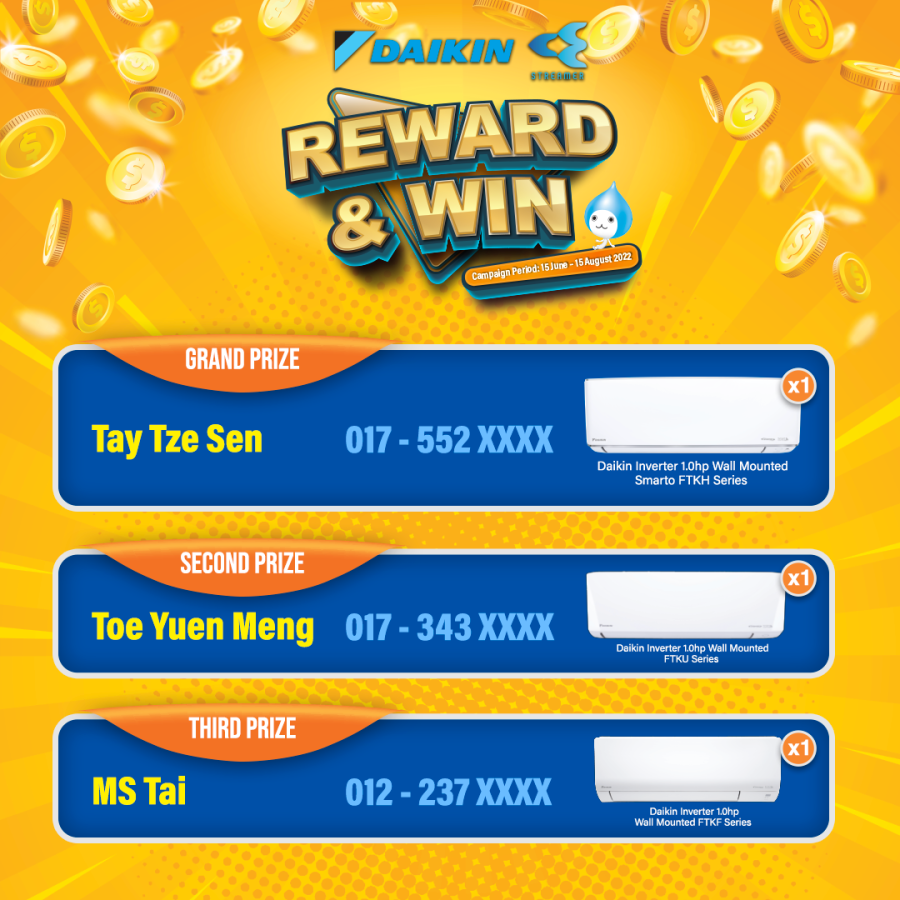 Daikin Malaysia Daikin Streamer Reward Win Campaign Daikin Malaysia