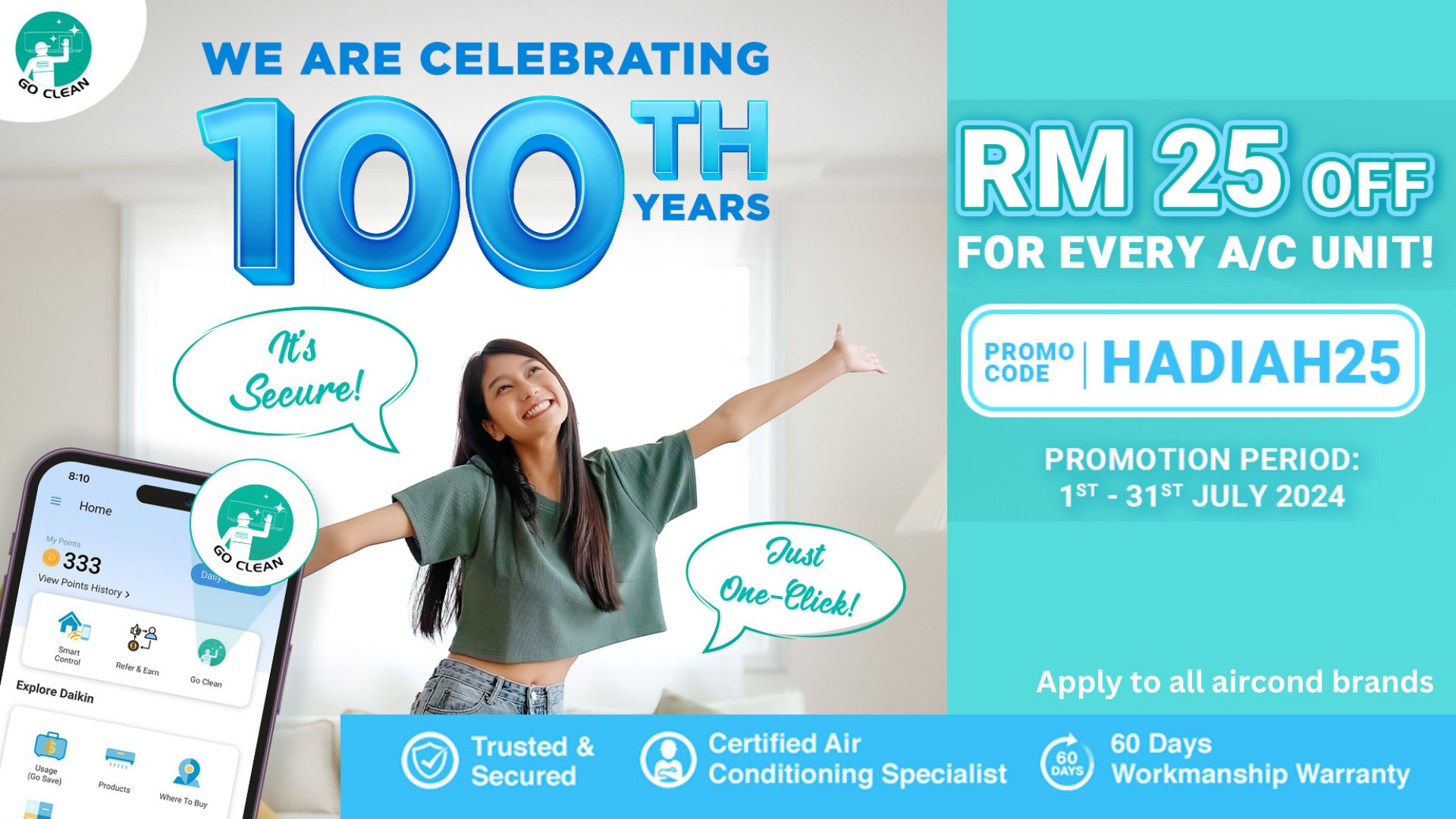 HADIAH25 Get RM25 Off For Every Unit | Daikin Malaysia