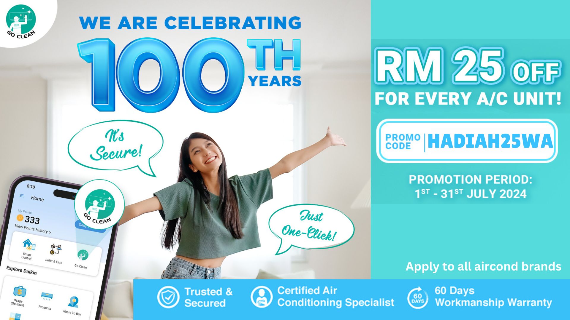 HADIAH25WA Get RM25 Off For Every Unit | Daikin Malaysia