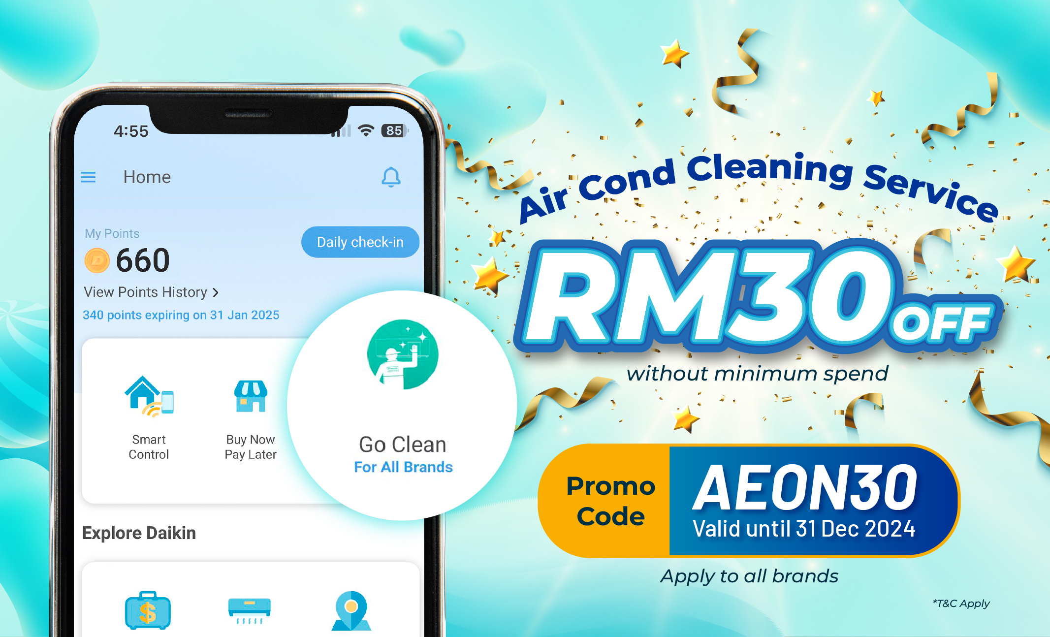 AEON30 Get RM30 Off For Every Unit | Daikin Malaysia