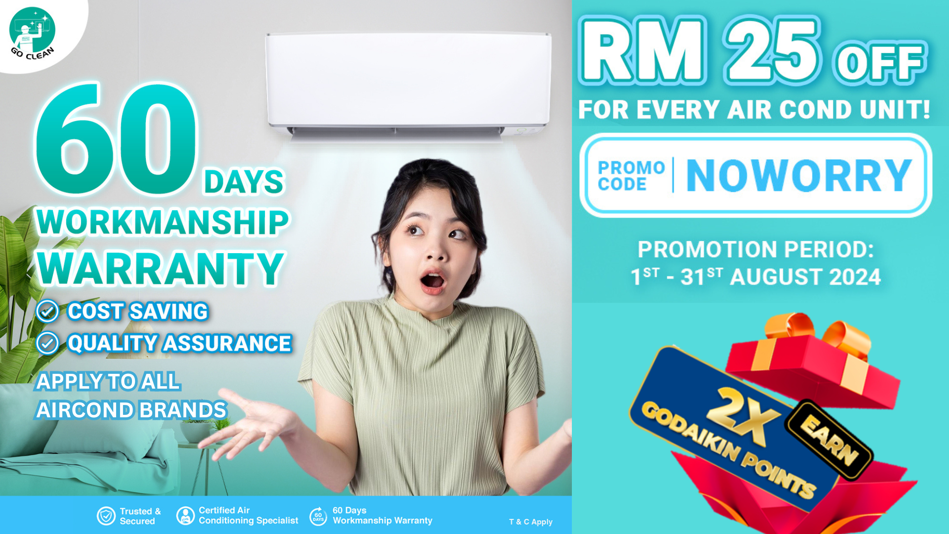 NOWORRY Get RM25 Off For Every Unit | Daikin Malaysia