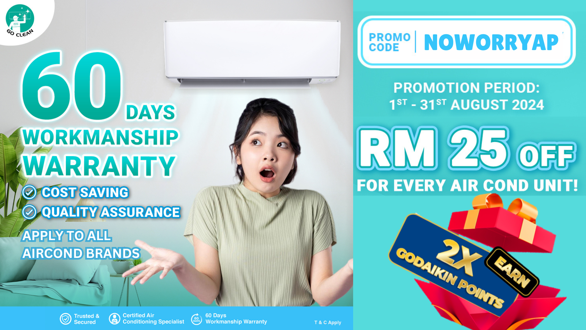 NOWORRYAP Get RM25 Off For Every Unit | Daikin Malaysia