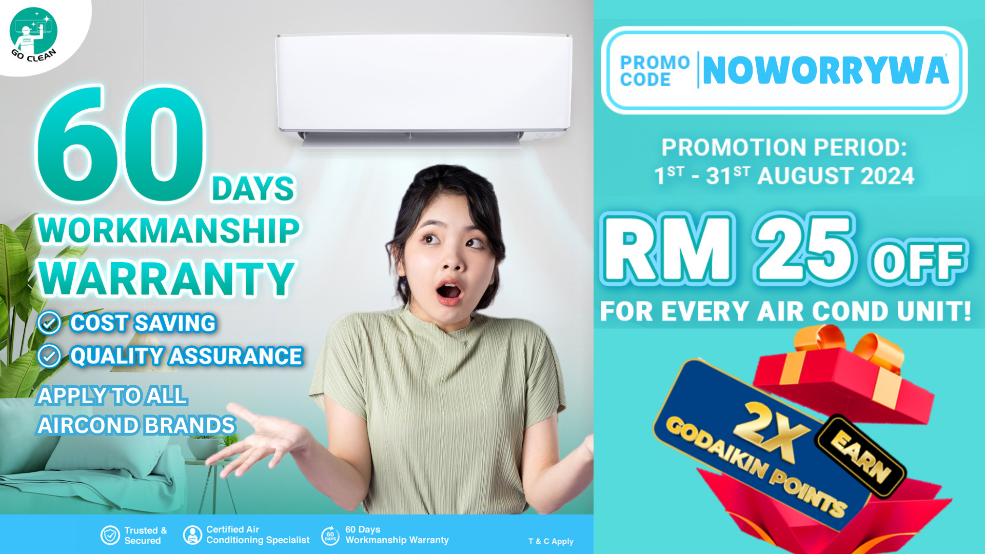 NOWORRYWA Get RM25 Off For Every Unit | Daikin Malaysia