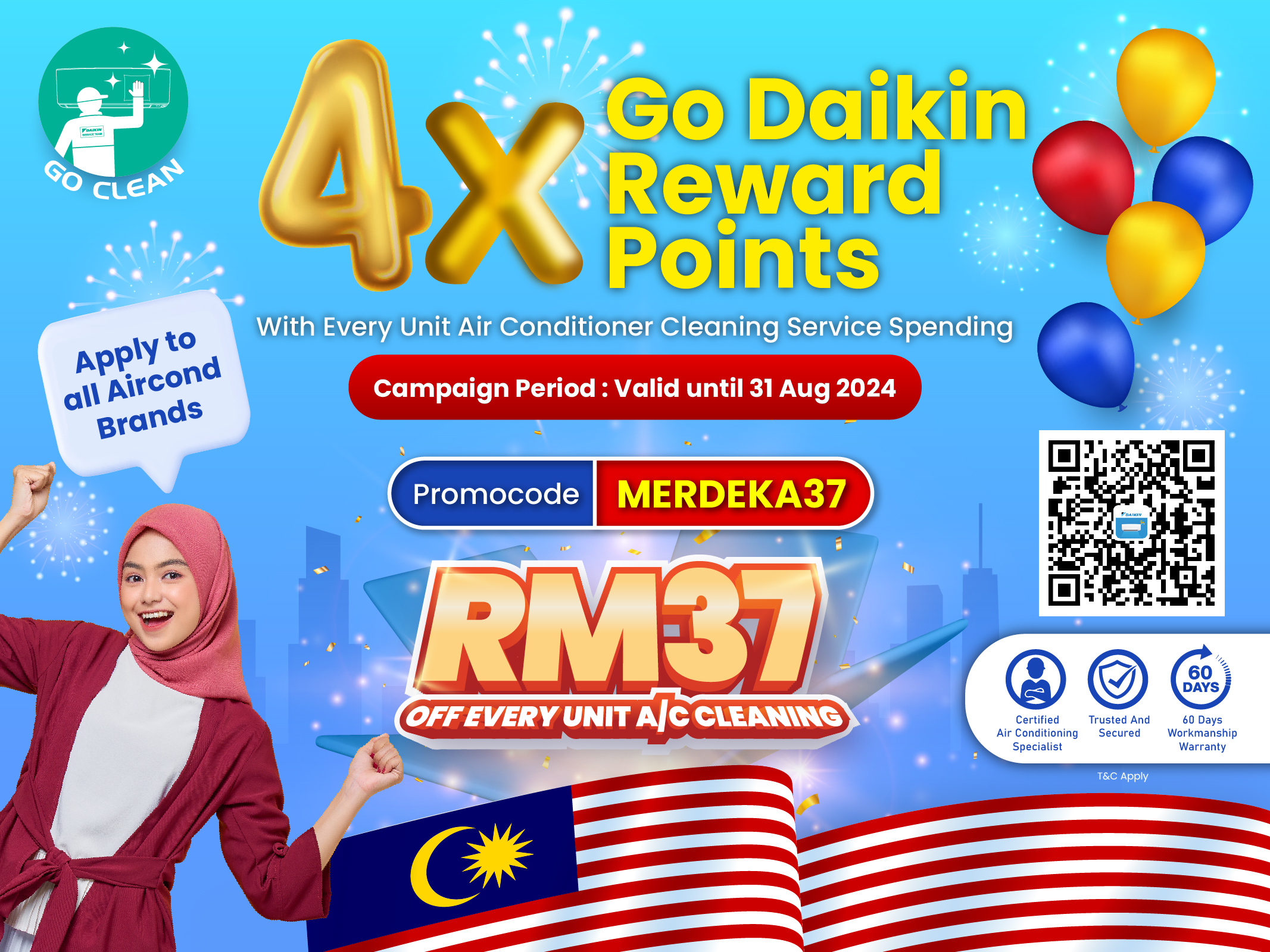 MERDEKA37 Get RM37 Off For Every Unit | Daikin Malaysia