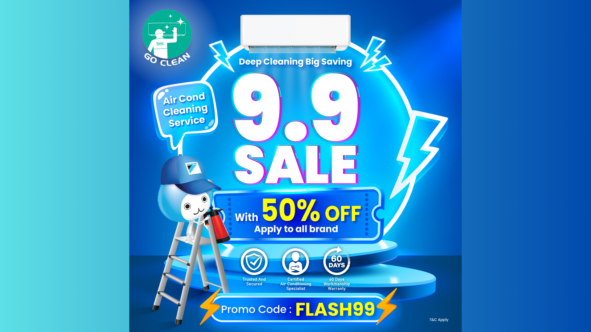 FLASH99 Get 50% Off 2nd Unit For Every 2 Units | Daikin Malaysia