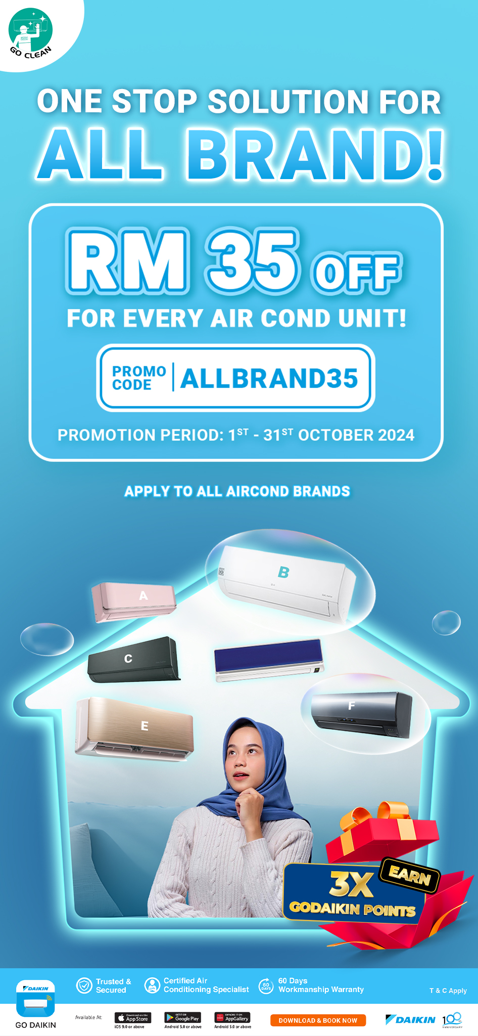 GO CLEAN NO WORRY SALES | Daikin Malaysia