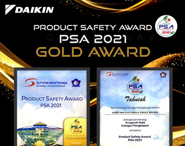 PRODUCT SAFETY AWARD 2021 -GOLD AWARD (IMPORTERS CATEGORY)