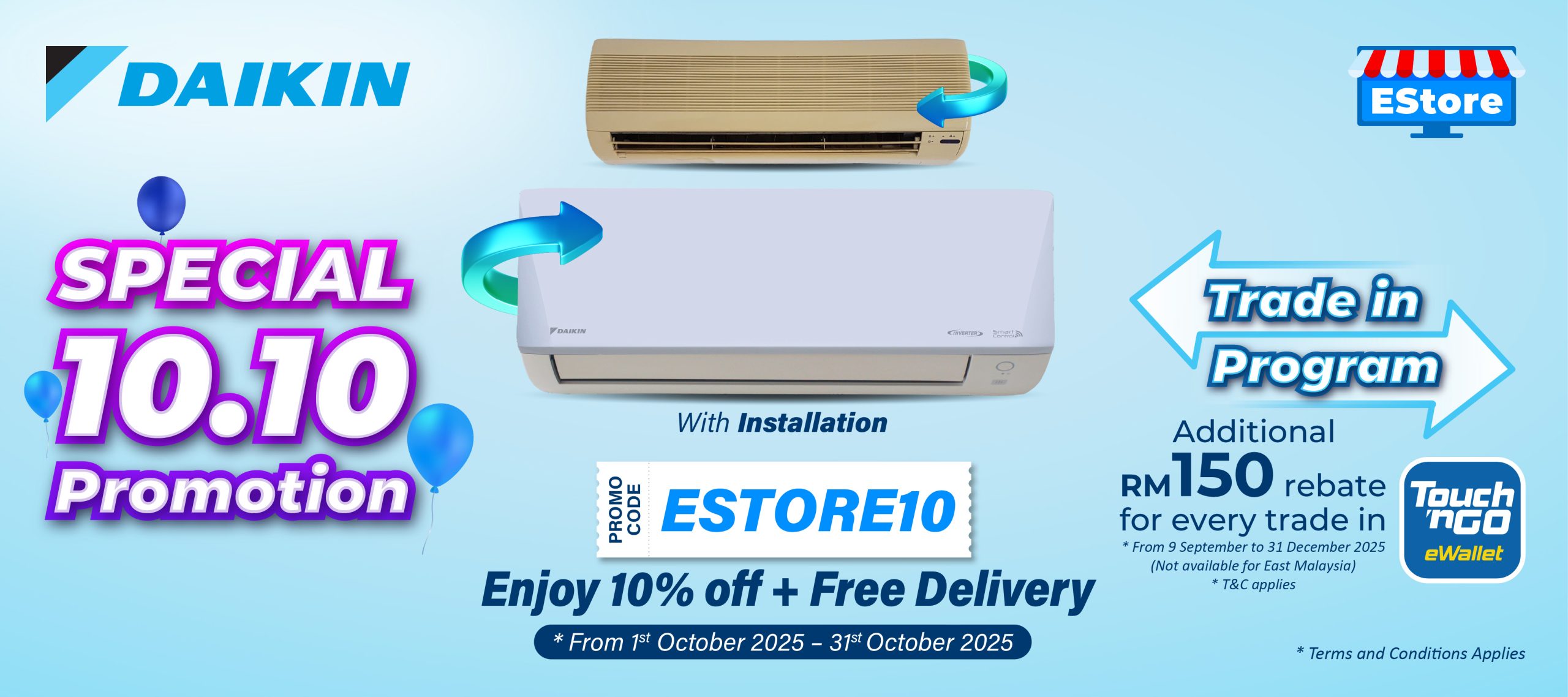 Daikin Malaysia Estore Special 10.10 Deals! | Daikin Malaysia