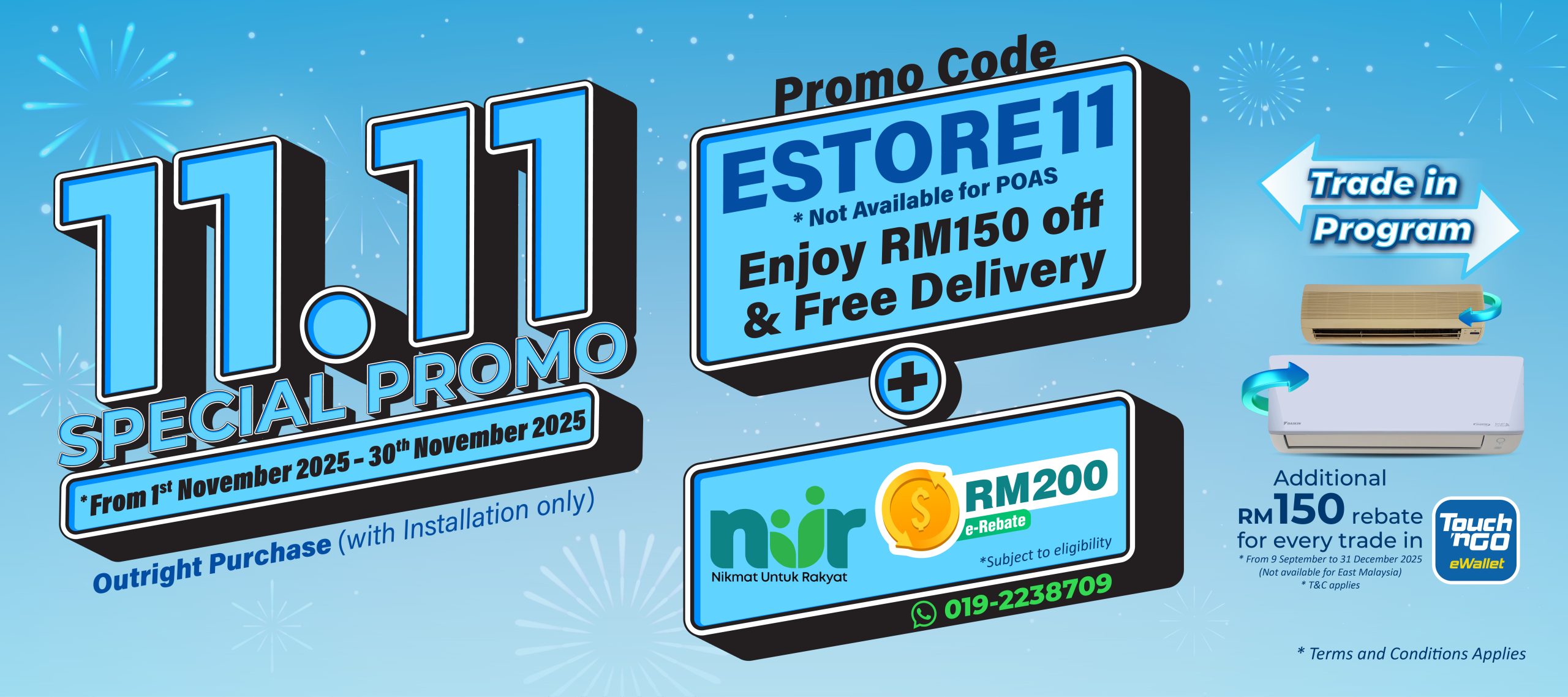 Daikin Malaysia Estore Special 11.11 Deals! | Daikin Malaysia